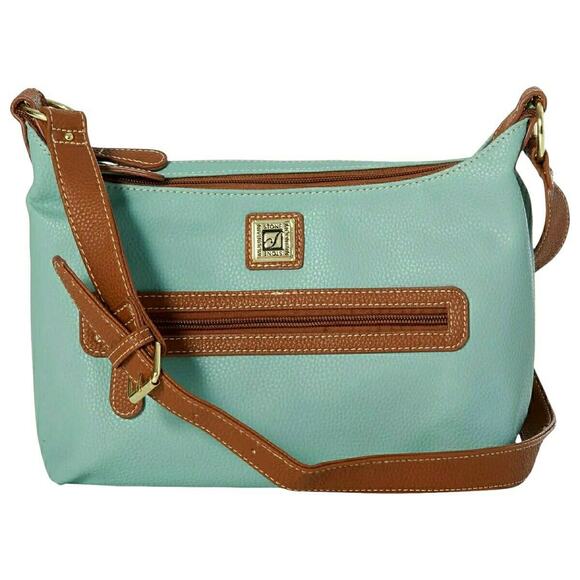 Stone Mountain Accessories Handbags - STONE MOUNTAIN Cornwall Sophia Hobo leather shoulder bag purse seafoam tan NEW